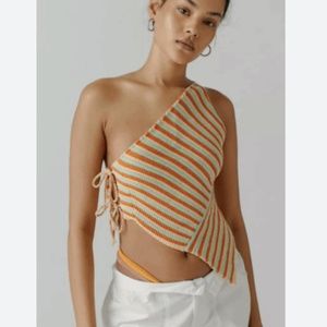 UO Kaia Asymmetrical Sweater Tank Top - size M